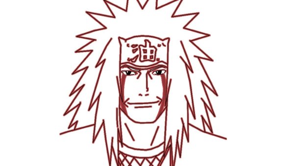 Рисунок Джирайя из Наруто