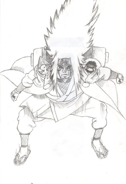 Джирайя сенсей Какаши