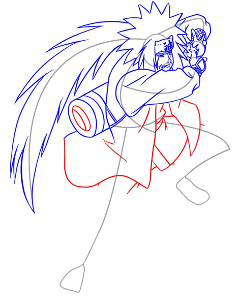 Раскраски сенсей Джирайя