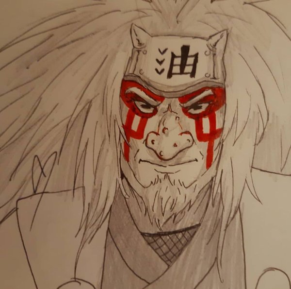 Раскраски Наруто Джирайя