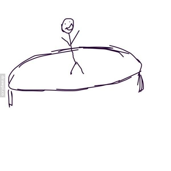 Как нарисовать батут