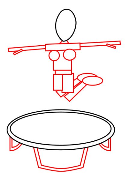 Раскраска батут