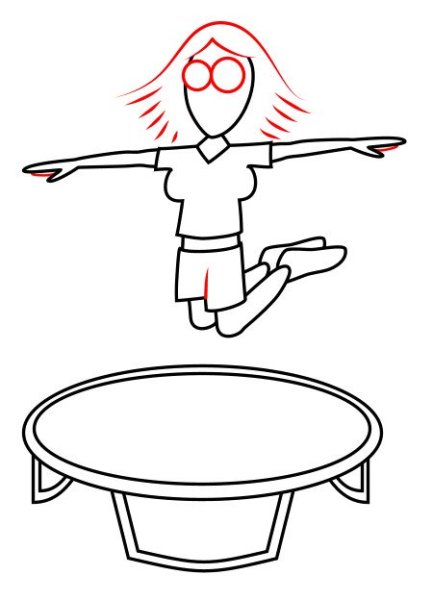 Векторное изображение батут