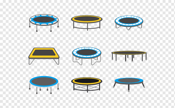 Раскраска прыжки на батуте