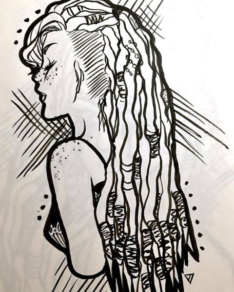 Дреды эскиз