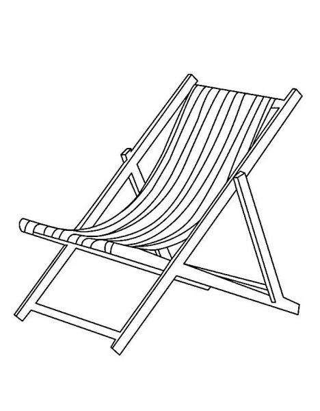 Шезлонг раскраска