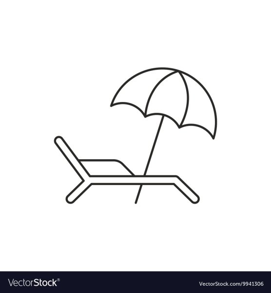 Шезлонг раскраска