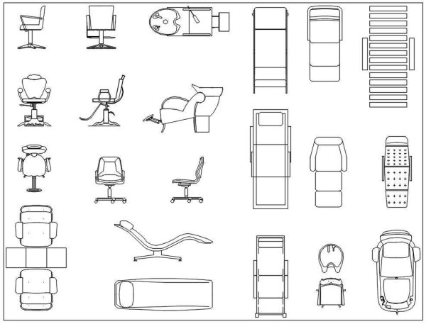 Коляска блок Автокад