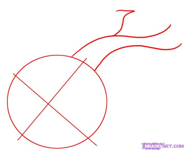 Метеорит рисование по шагам