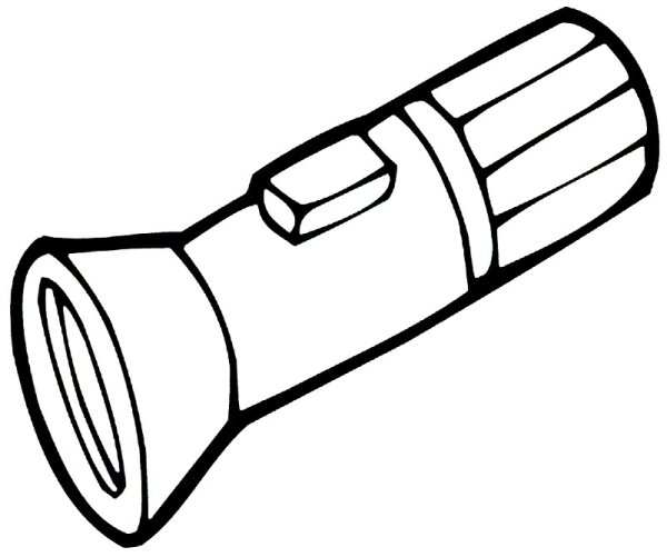 Фонарик раскраска