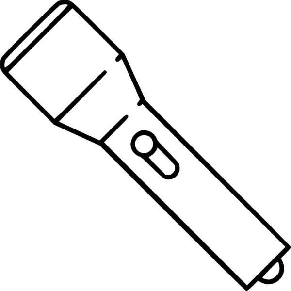 Фонарик раскраска