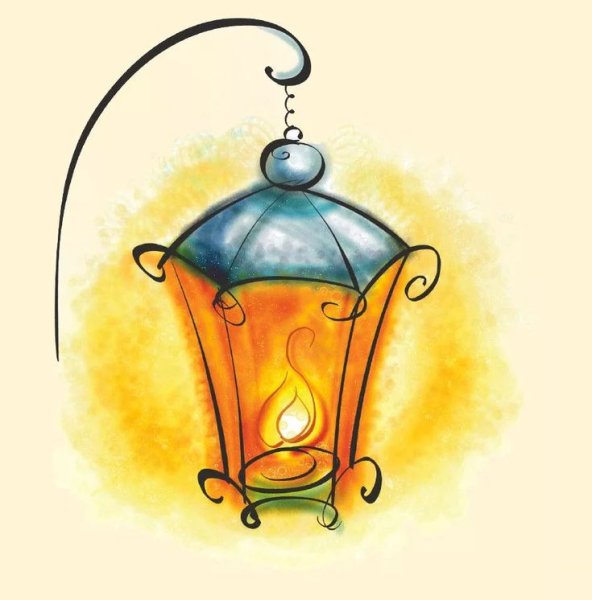 Фонарь раскраска