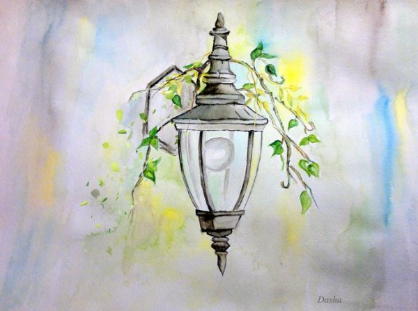 Как нарисовать фонарик поэтапно