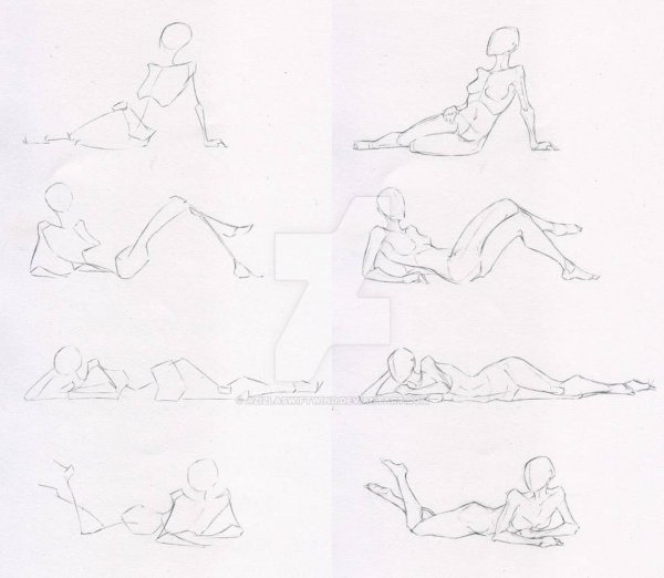 Позы ежа для рисования