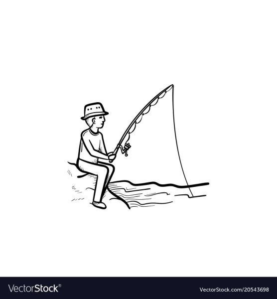 Рыбак карандашом