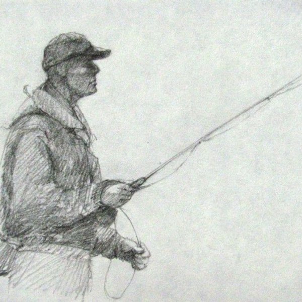 Рыбалка карандашом
