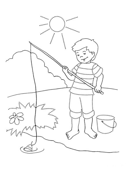 Лето раскраска для детей