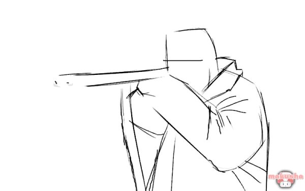 Рисовать охотника поэтапно