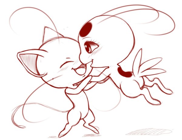 Что нарисовать легко и красиво Тикки кошечку схема