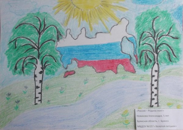 Рисунок на тему Родина