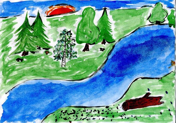 Рисование по замыслу родная Страна