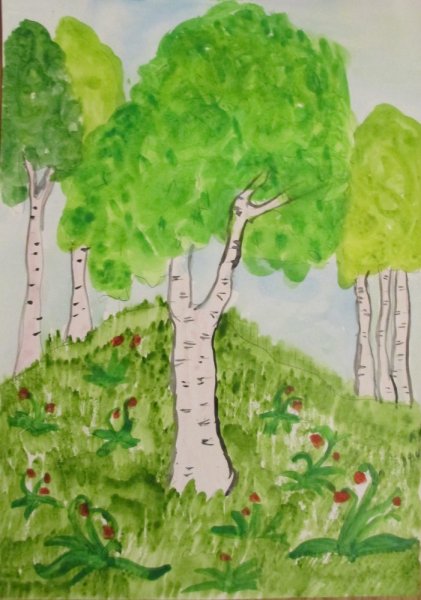 Детский рисунок Родина