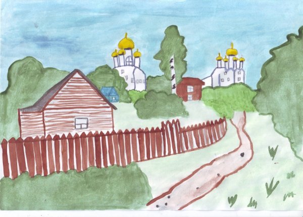 Города русской земли рисование