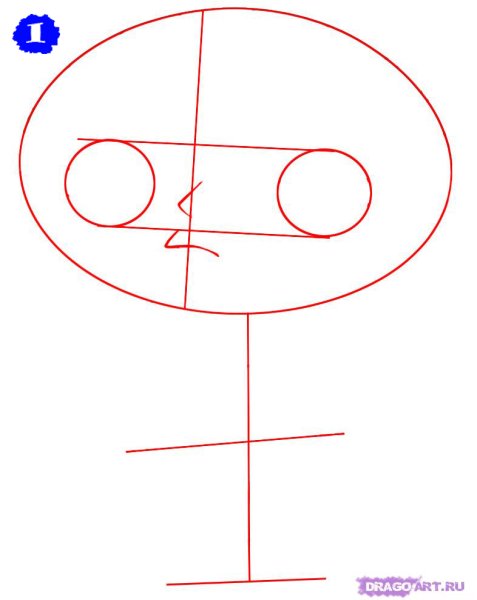 Как нарисовать Стьюи Гриффина пошагово