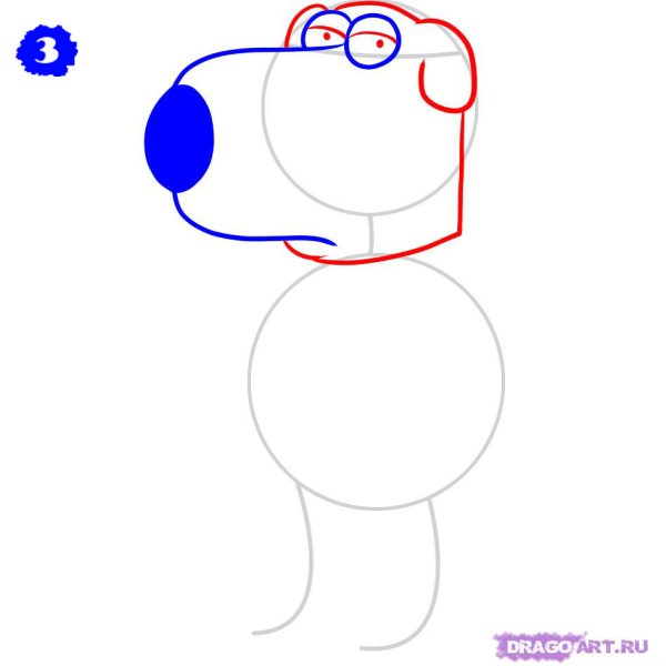 Брайан Гриффин как нарисовать