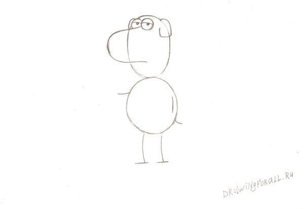 Гриффины рисунок поэтапно