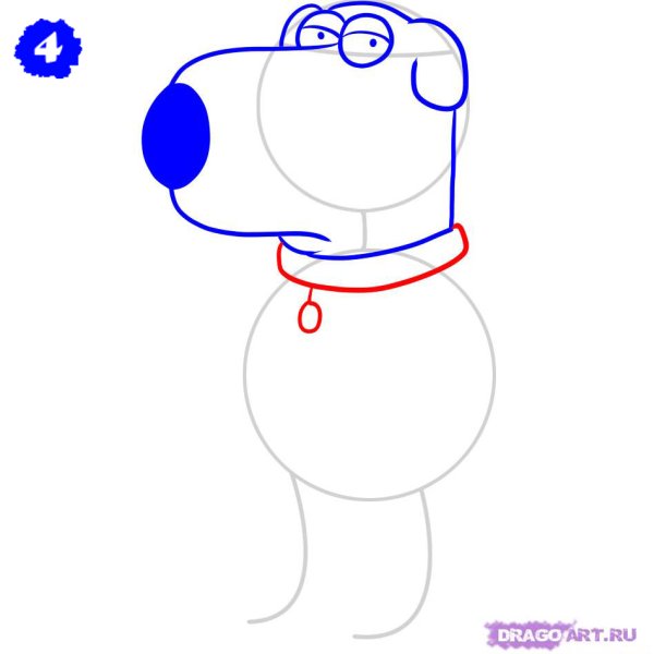 Как нарисовать Брайна поэтапно