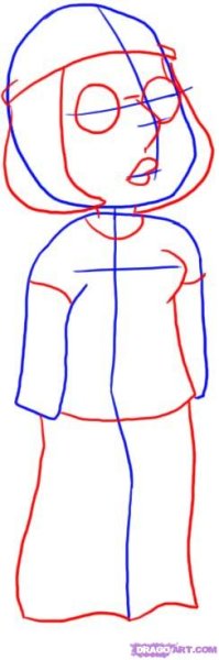 Гриффины поэтапно рисуем