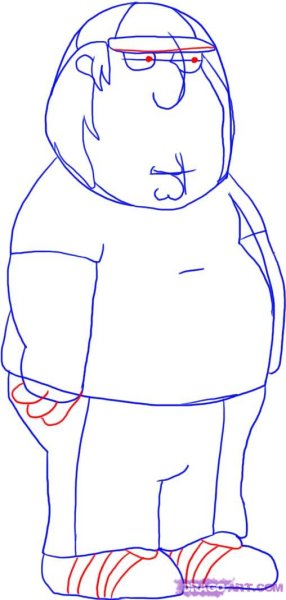 Гриффины рисунок поэтапно