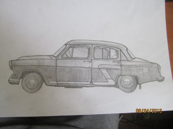 Нарисовать Волгу