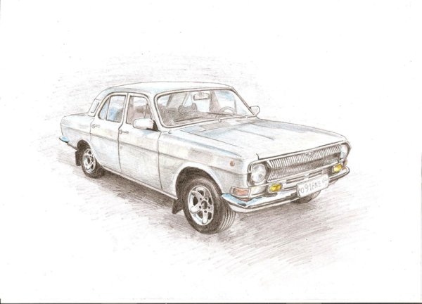 Волга 2410 рисунок