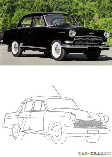 Раскраска ГАЗ Волга 31105