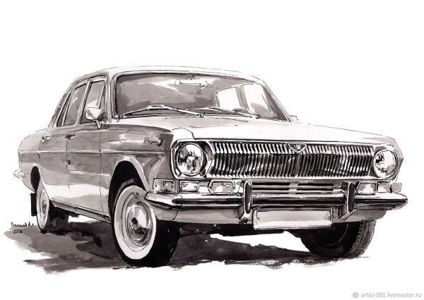 ГАЗ 24 Волга чертеж