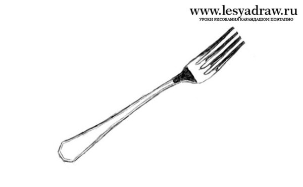 Вилка карандашом