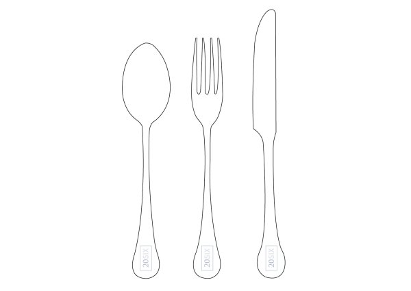 Столовые приборы для вырезания