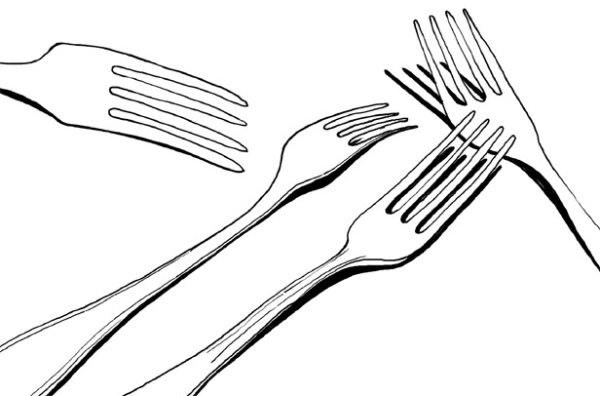 Вилка для срисовки