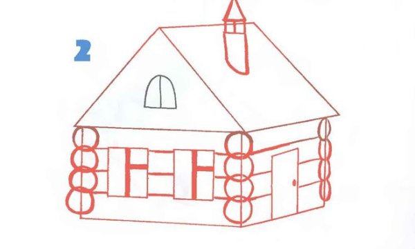 Избушка рисунок