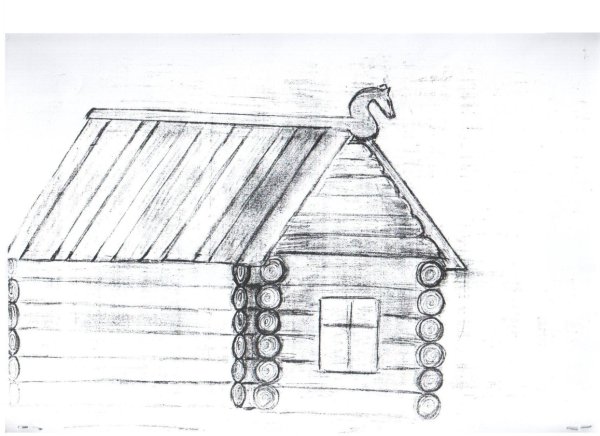 Избушка на курьих ножках раскраска