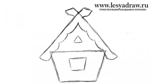 Изба карандашом