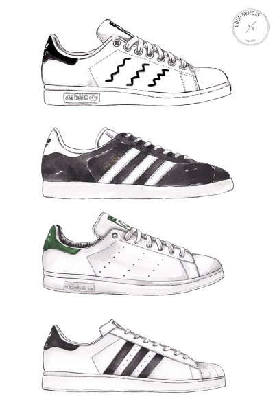 Кроссовки адедаскарандашом