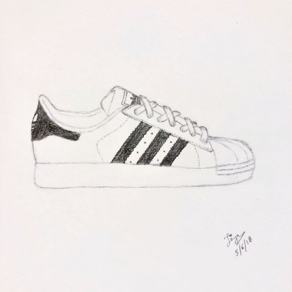 Adidas Superstar рисунок