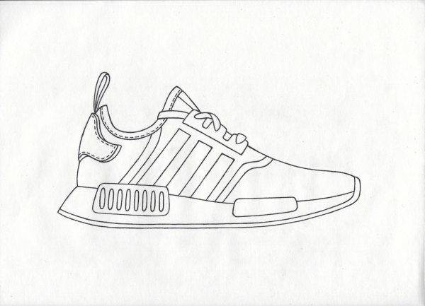 Drawing adidas Shoes NMD
