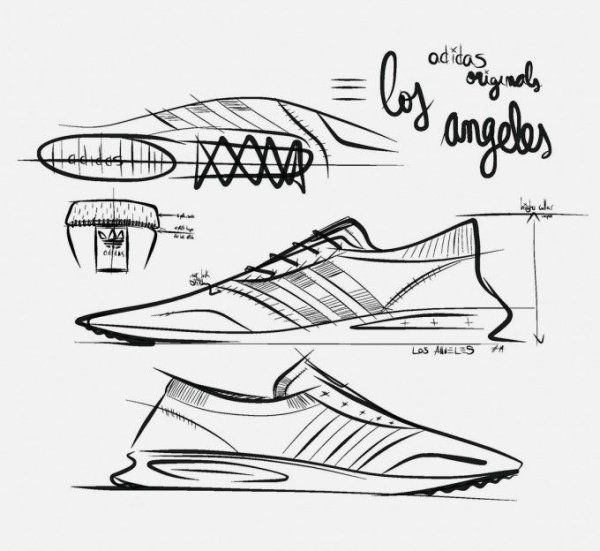 Бутсы адидас карандашом