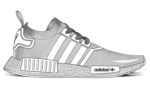 Drawing adidas Shoes NMD