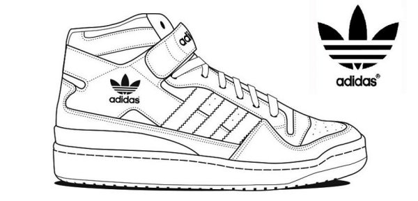 Раскраска адидас