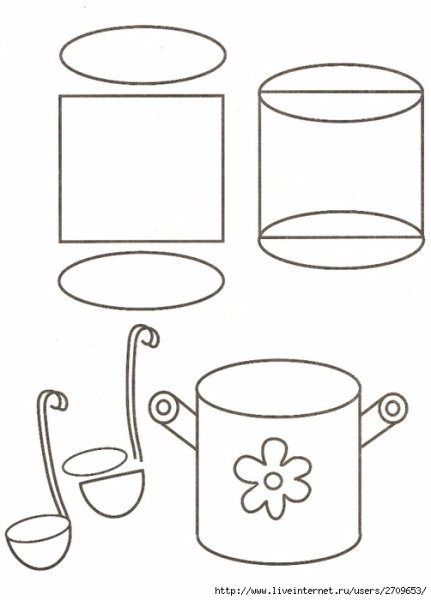 Посуда для рисования детям